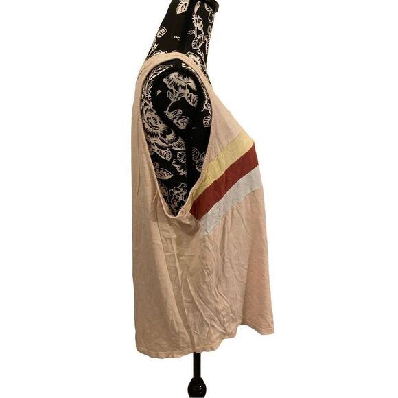 Maurices Striped Wide Strap Tank Top Sz 1X Summer Beach Vacation Coastal - Picture 4 of 12